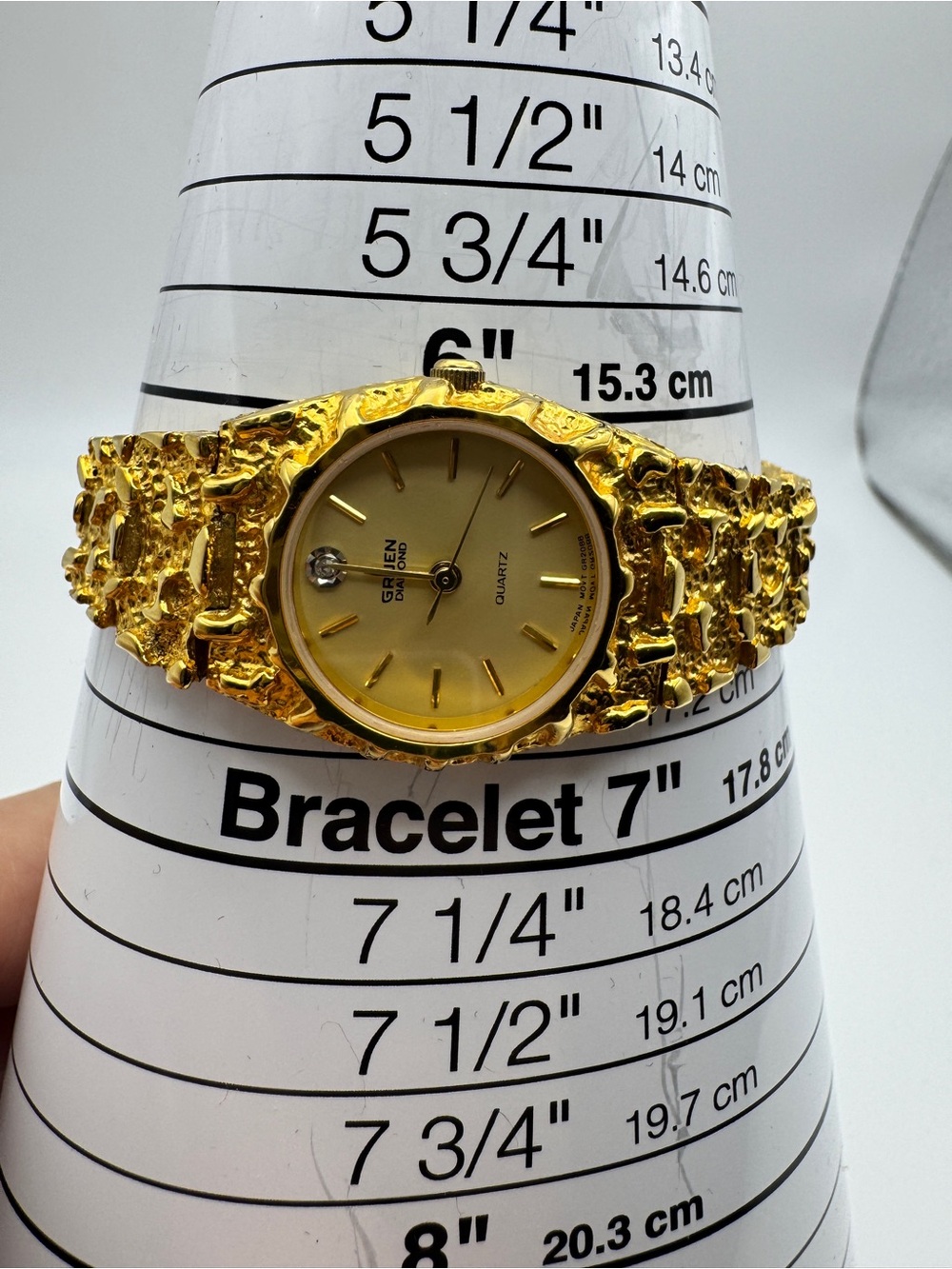 Vintage Gruen gold-tone quartz wristwatch - Picture 7 of 8